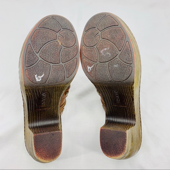 Born gold studded strap brown clogs - Picture 10 of 12